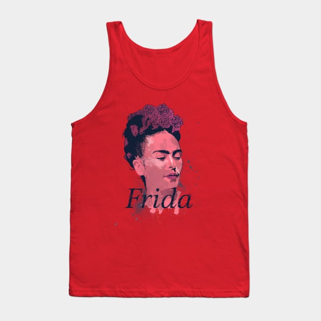 Frida Kahlo - History of Art Tank Top by rjartworks